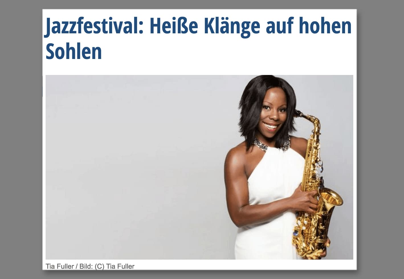 Online Presse – Auswahl Jazzfestival 2016